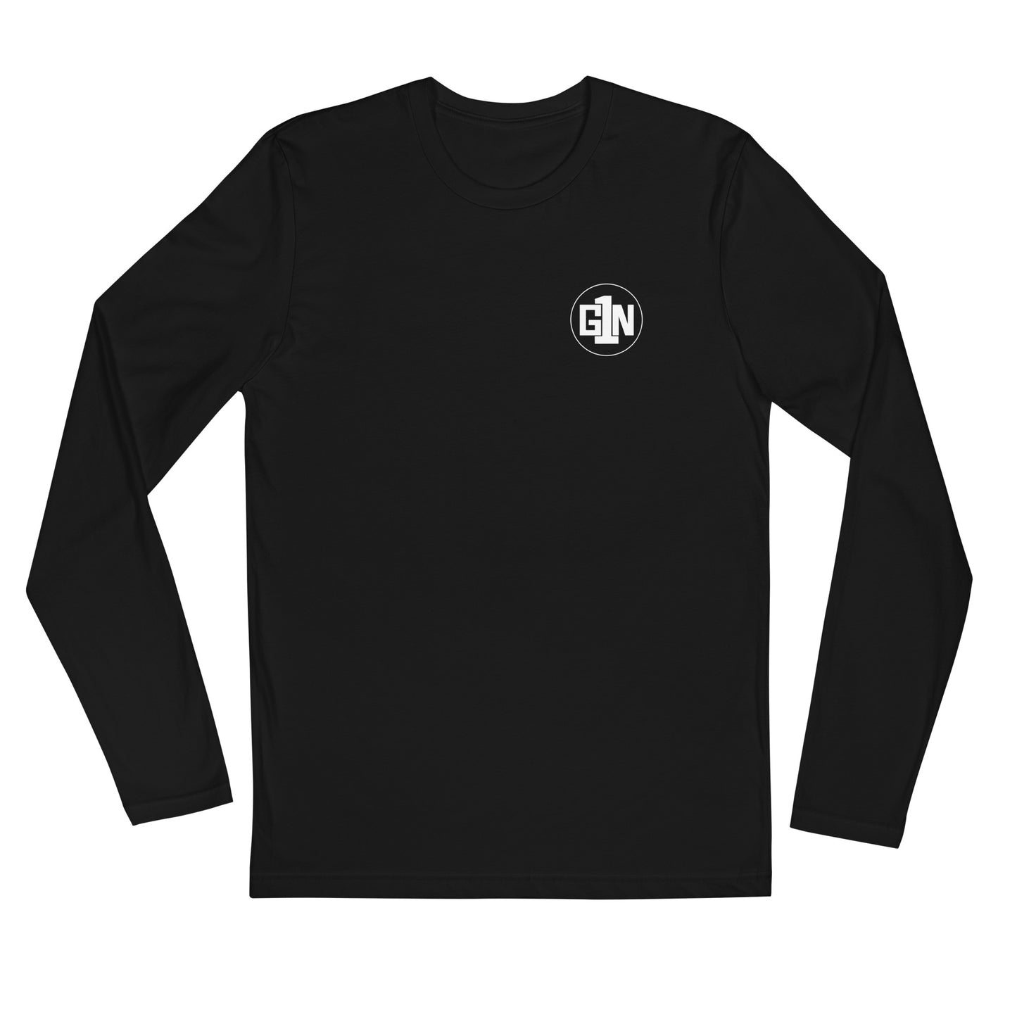 Men's Fitted Long Sleeve T-Shirt - Small Logo