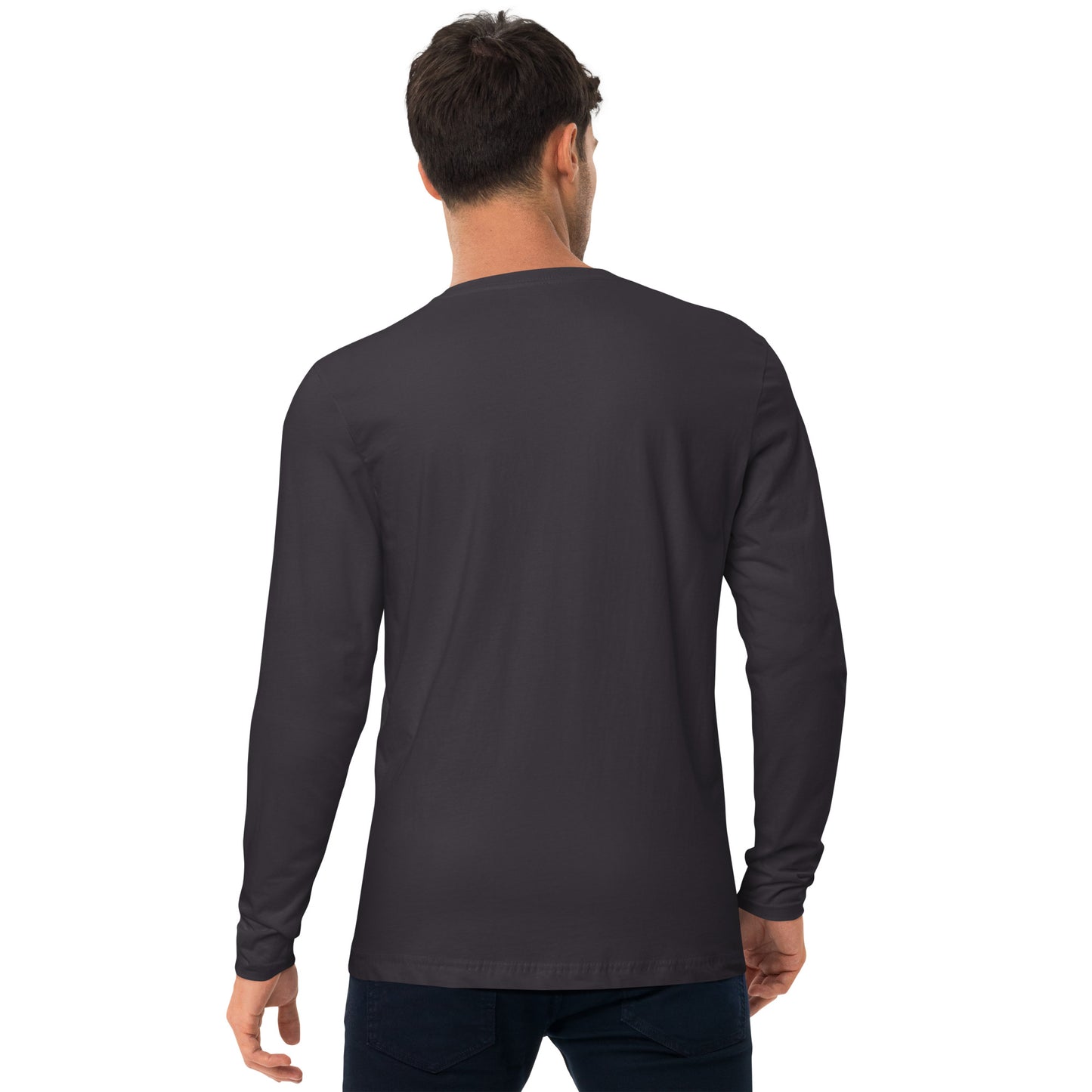 Men's Fitted Long Sleeve T-Shirt - Small Logo