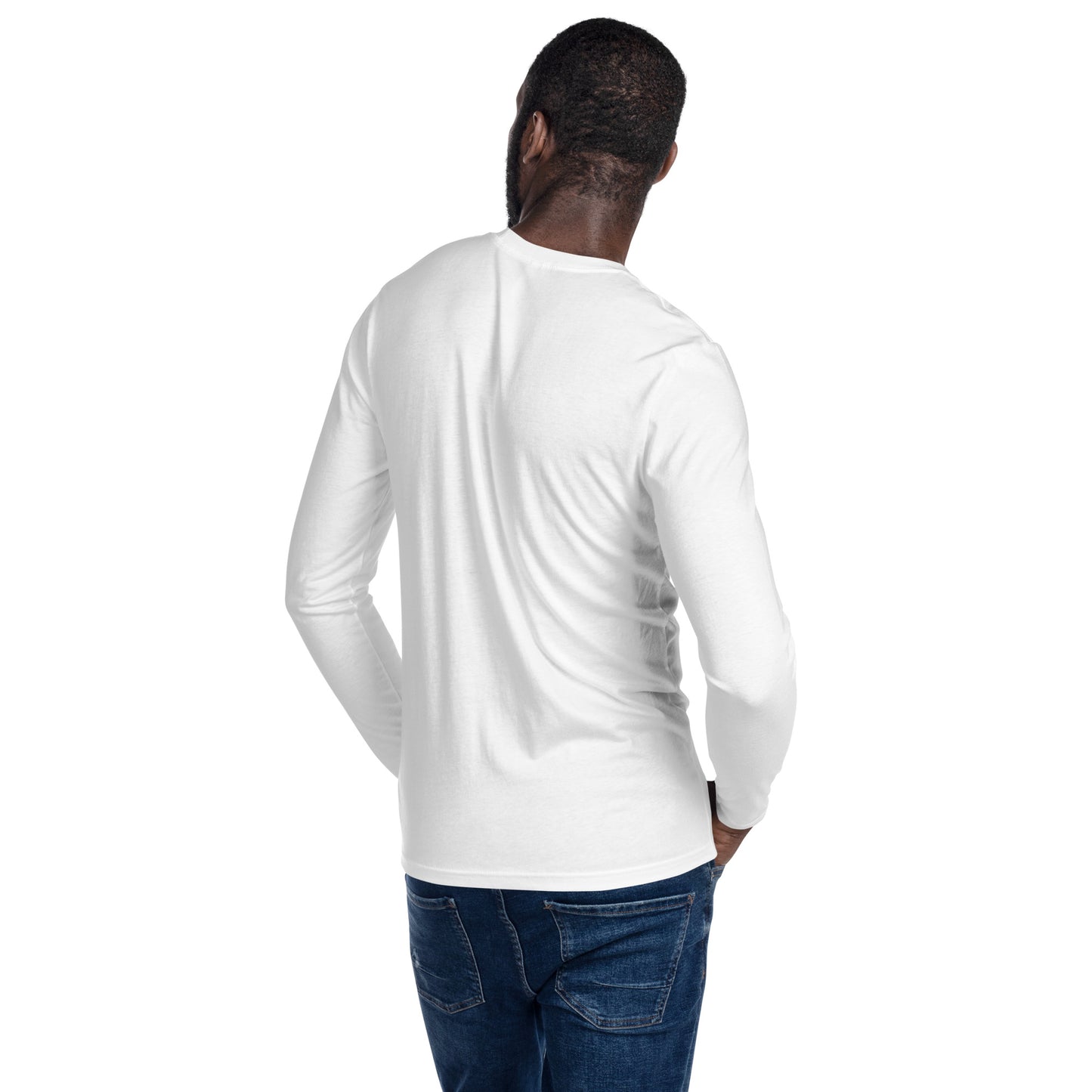 Men's Fitted Long Sleeve T-Shirt - Small Logo