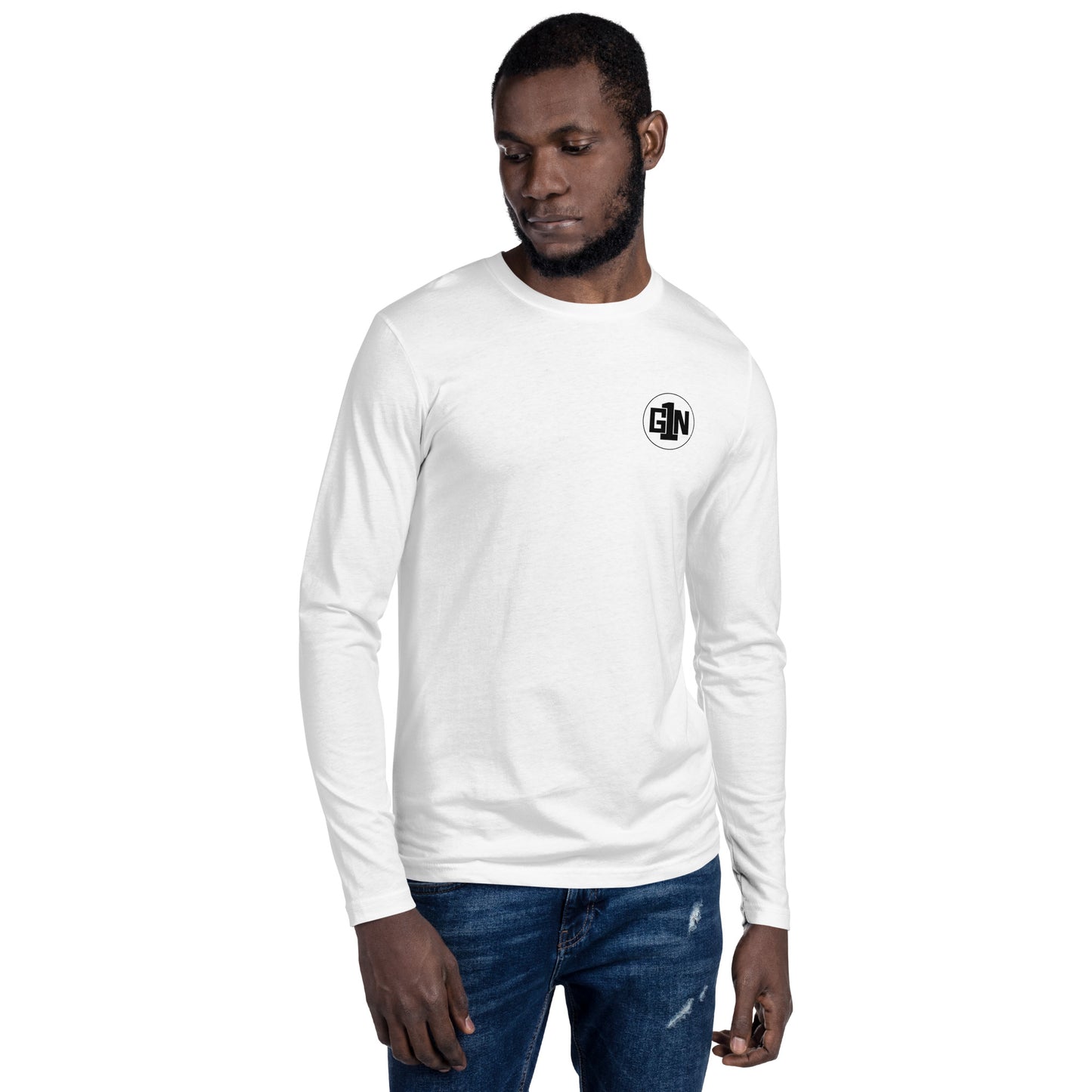 Men's Fitted Long Sleeve T-Shirt - Small Logo