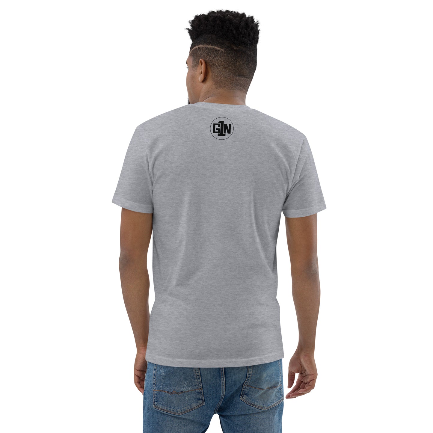 Men’s Fitted Short Sleeve T-shirt - Large Logo Front