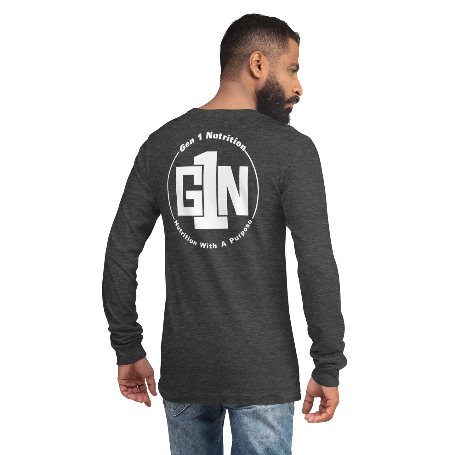 Men's Regular Fit Long Sleeve T-Shirt - Large Logo