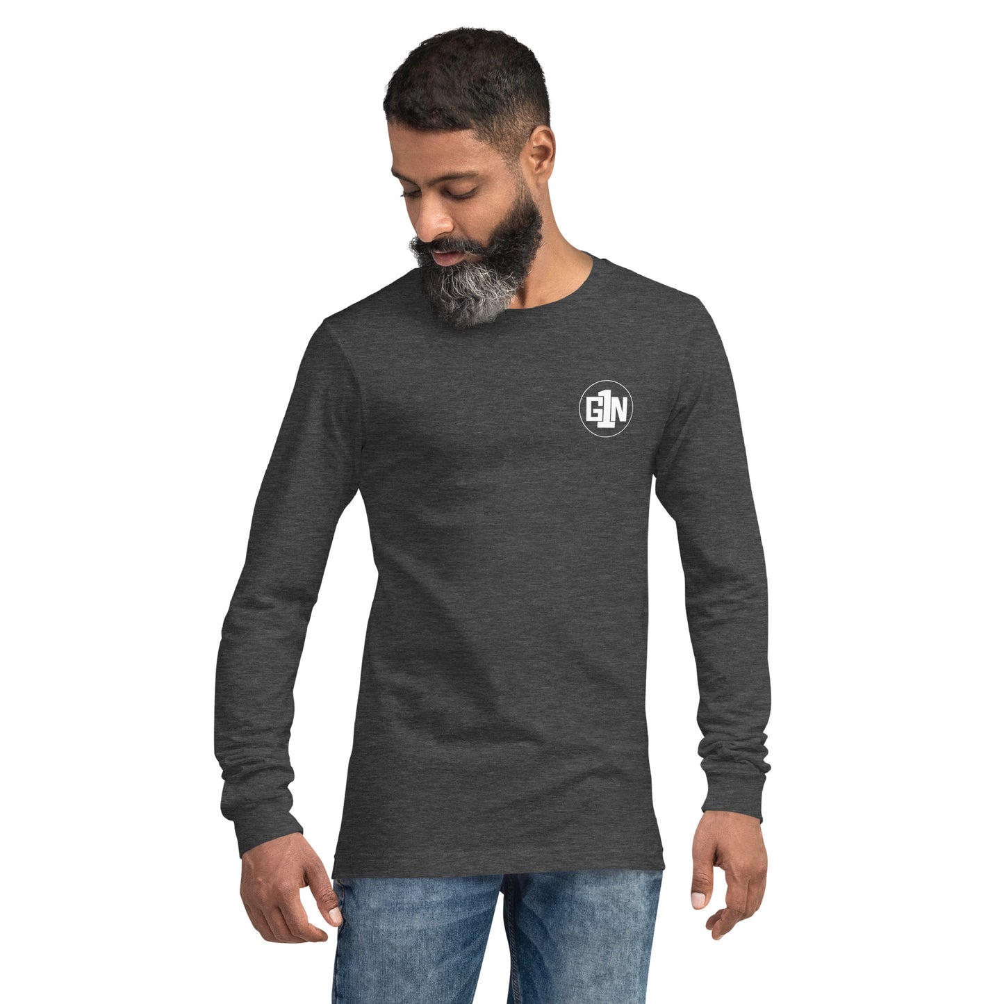 Men's Regular Fit Long Sleeve T-Shirt - Large Logo