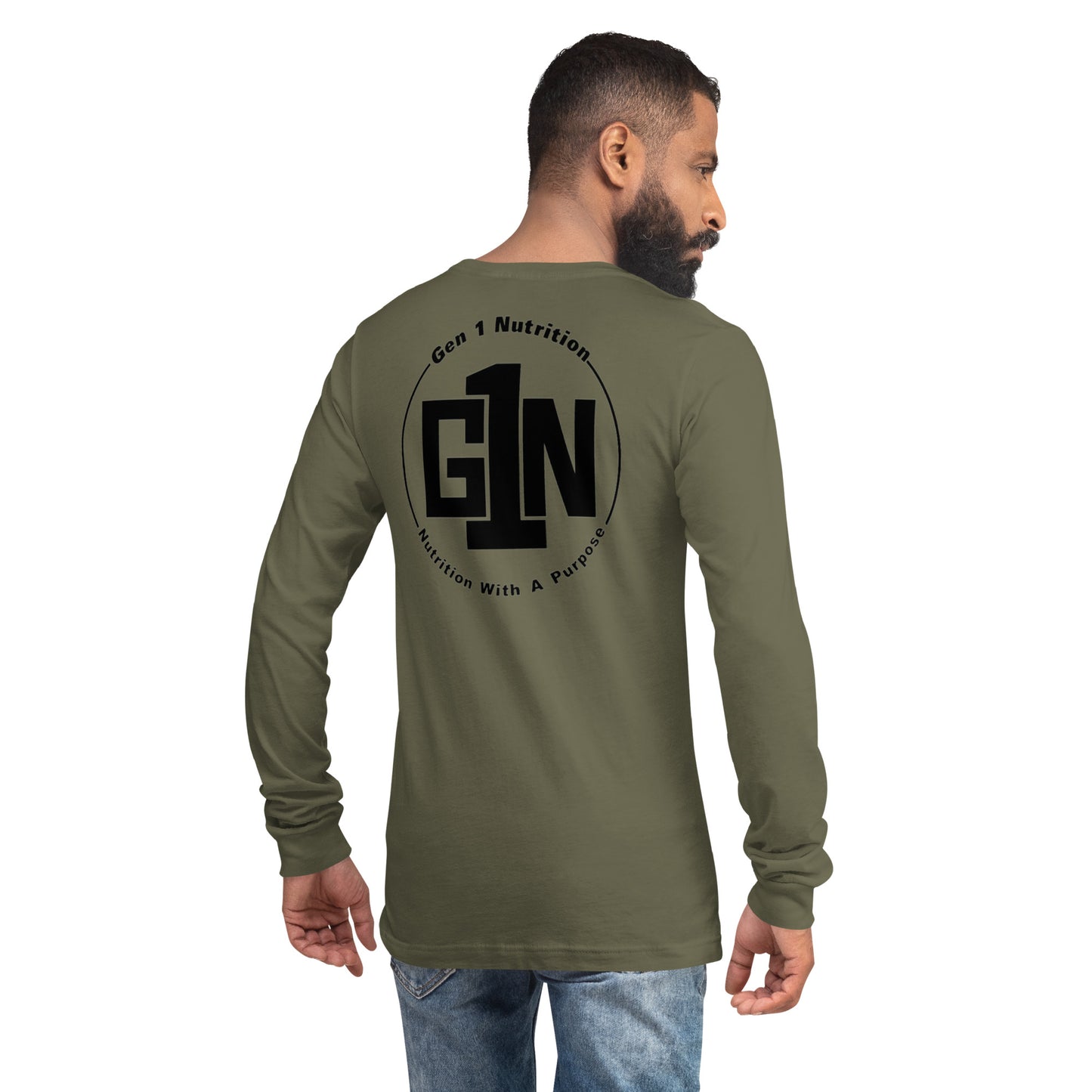 Men's Regular Fit Long Sleeve T-Shirt - Large Logo