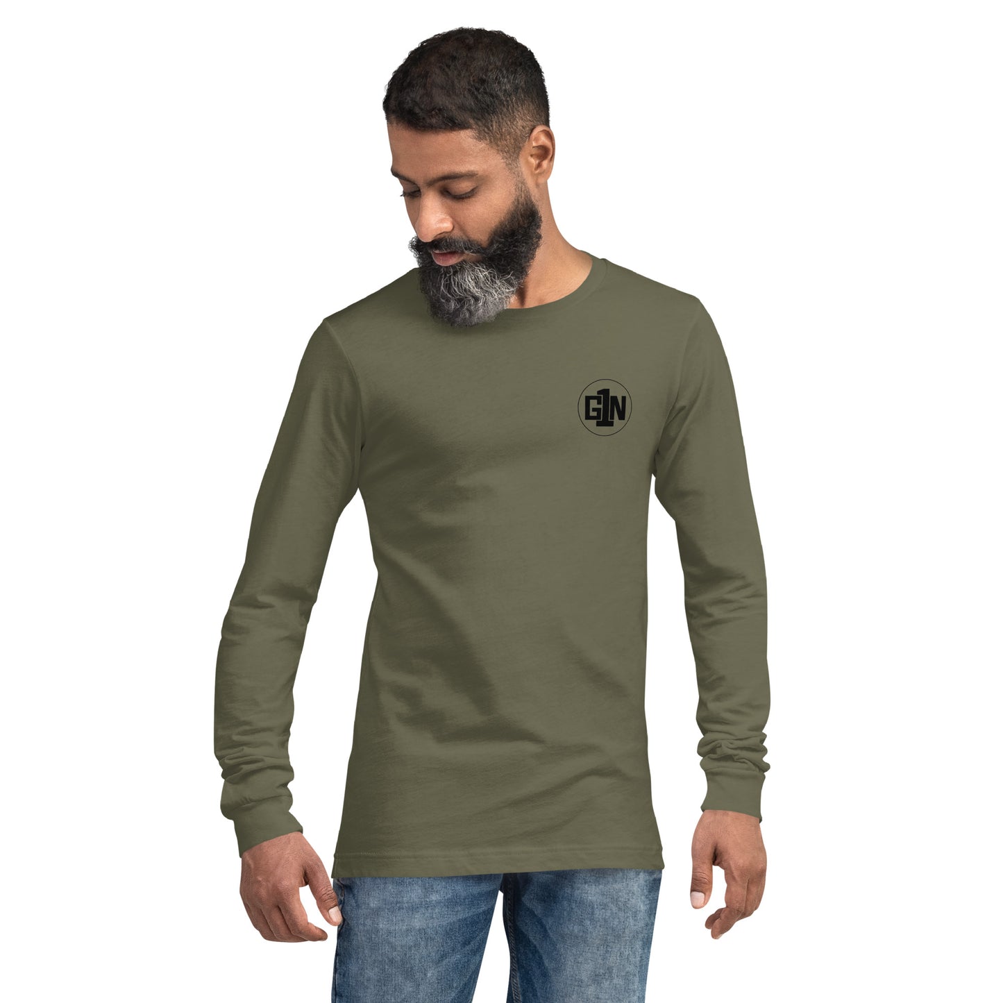 Men's Regular Fit Long Sleeve T-Shirt - Large Logo